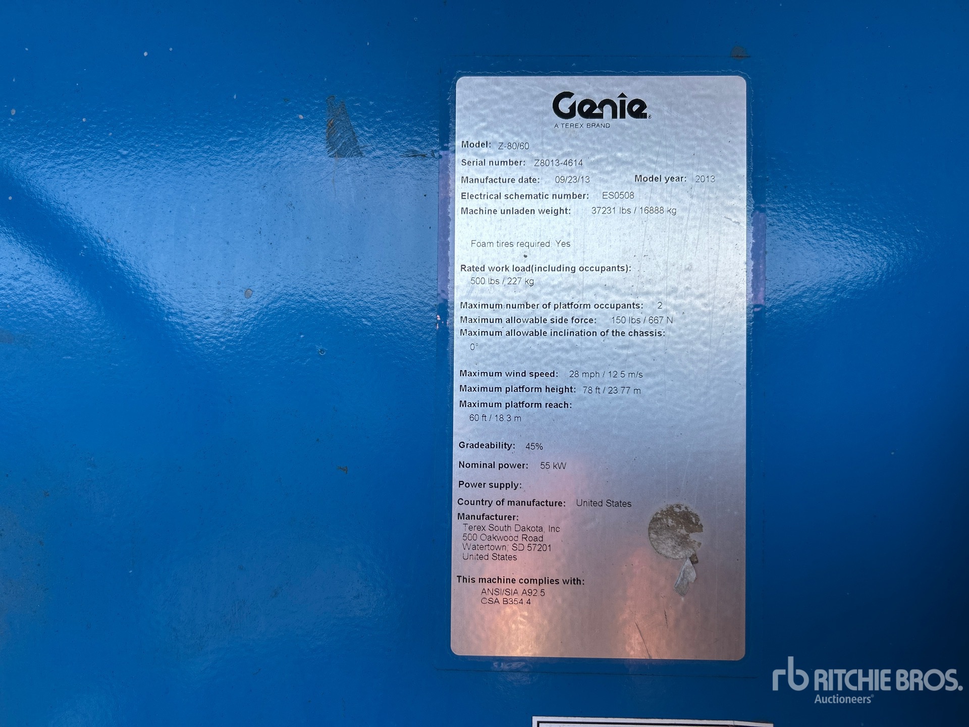 General Appearance with Seriennummer / FIN