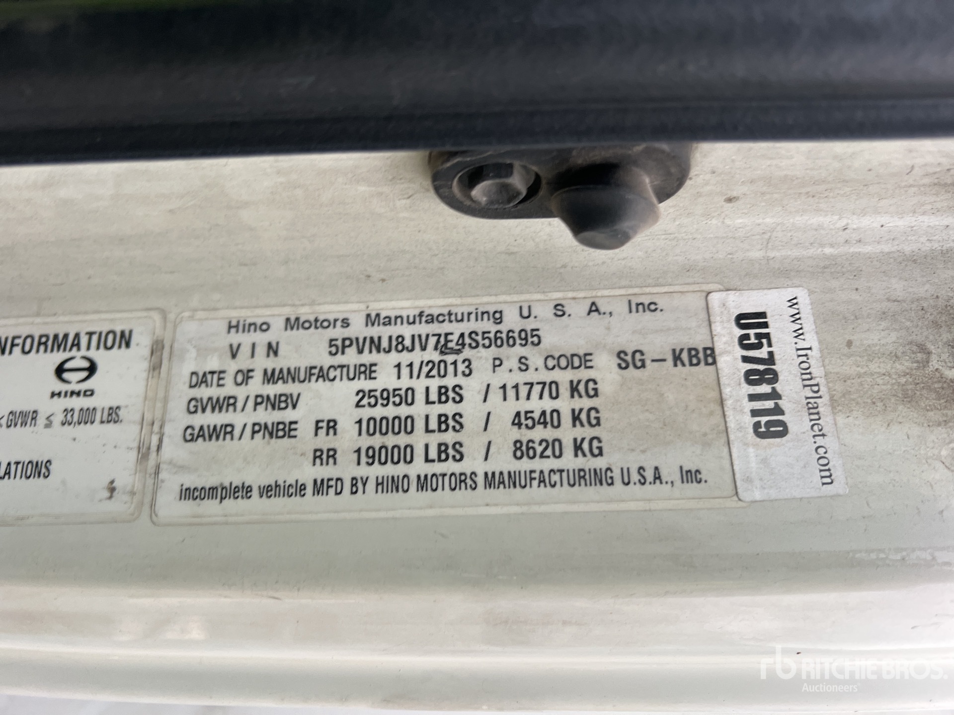 General Appearance with Numer seryjny/numer identyfikacyjny pojazdu