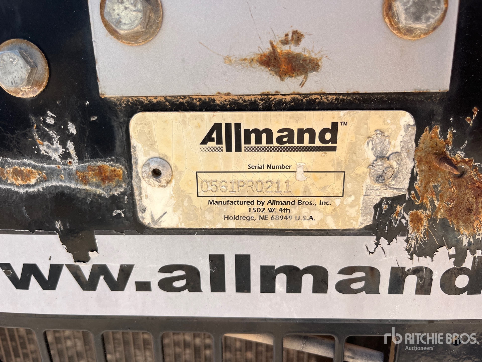 General Appearance with Unit Serial Number