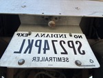 Trailer Chassis with License Plate Light Functional