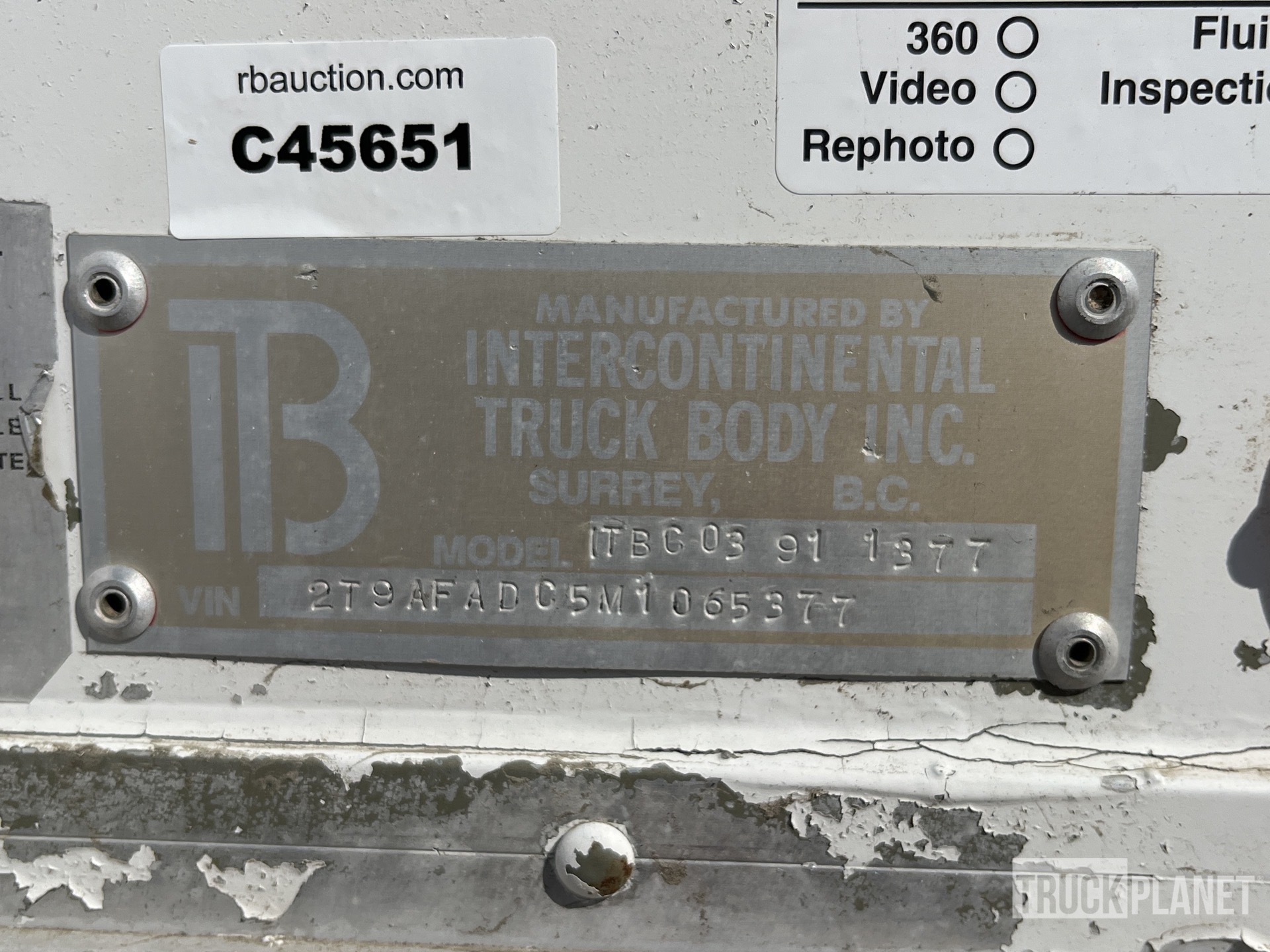 General Appearance with Numero seriale/numero d’identificazione del veicolo (VIN)