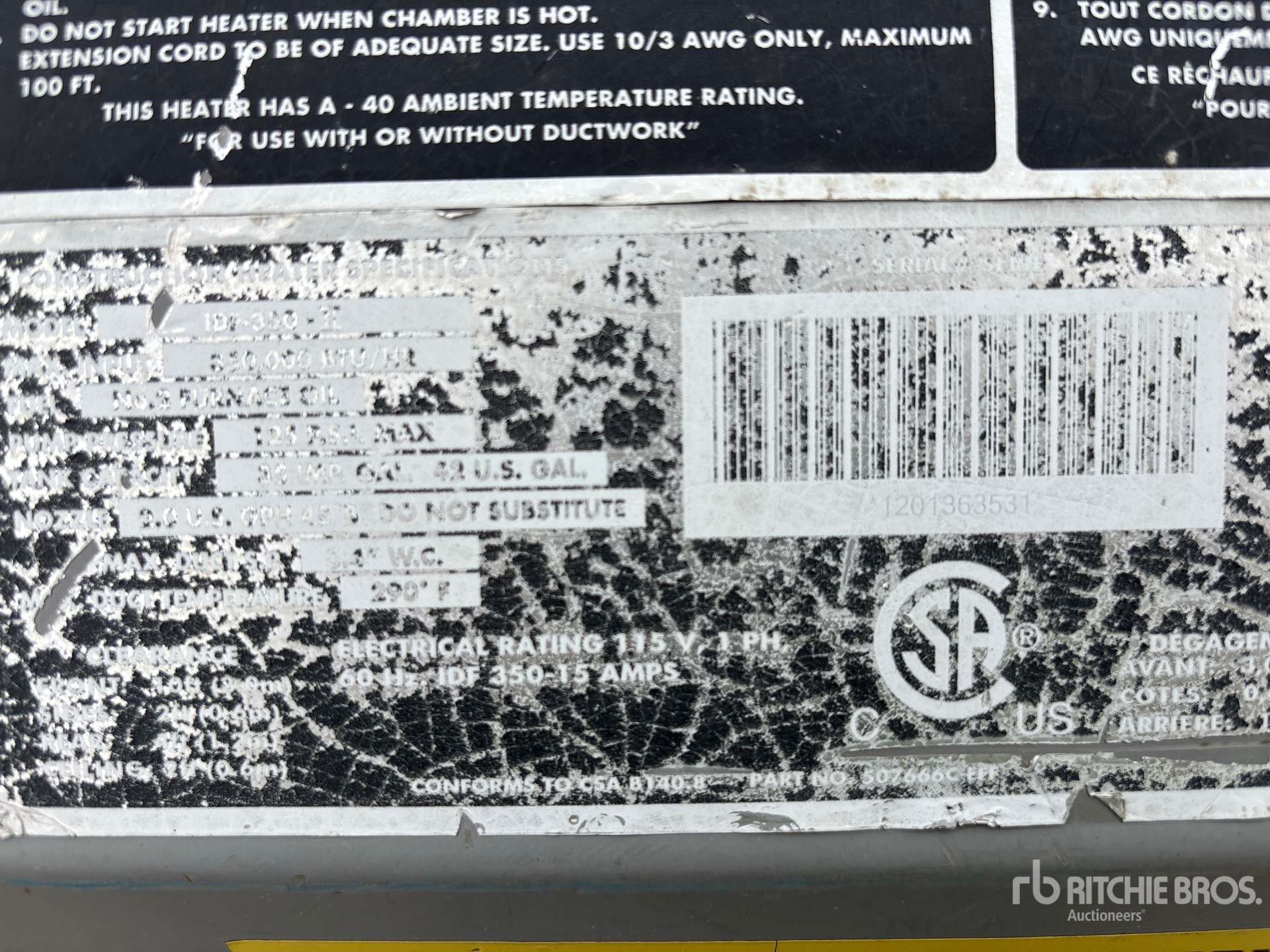 General Appearance with Numéro de série/Numéro d'identification du véhicule automobile