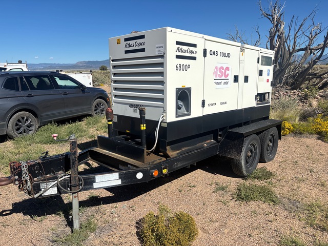 2007 Atlas Copco QAS-108-JDS 100 kW Mobile Generator Set