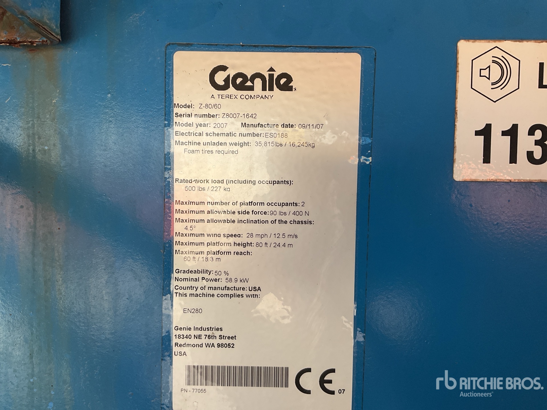 General Appearance with Numero seriale/numero d’identificazione del veicolo (VIN)