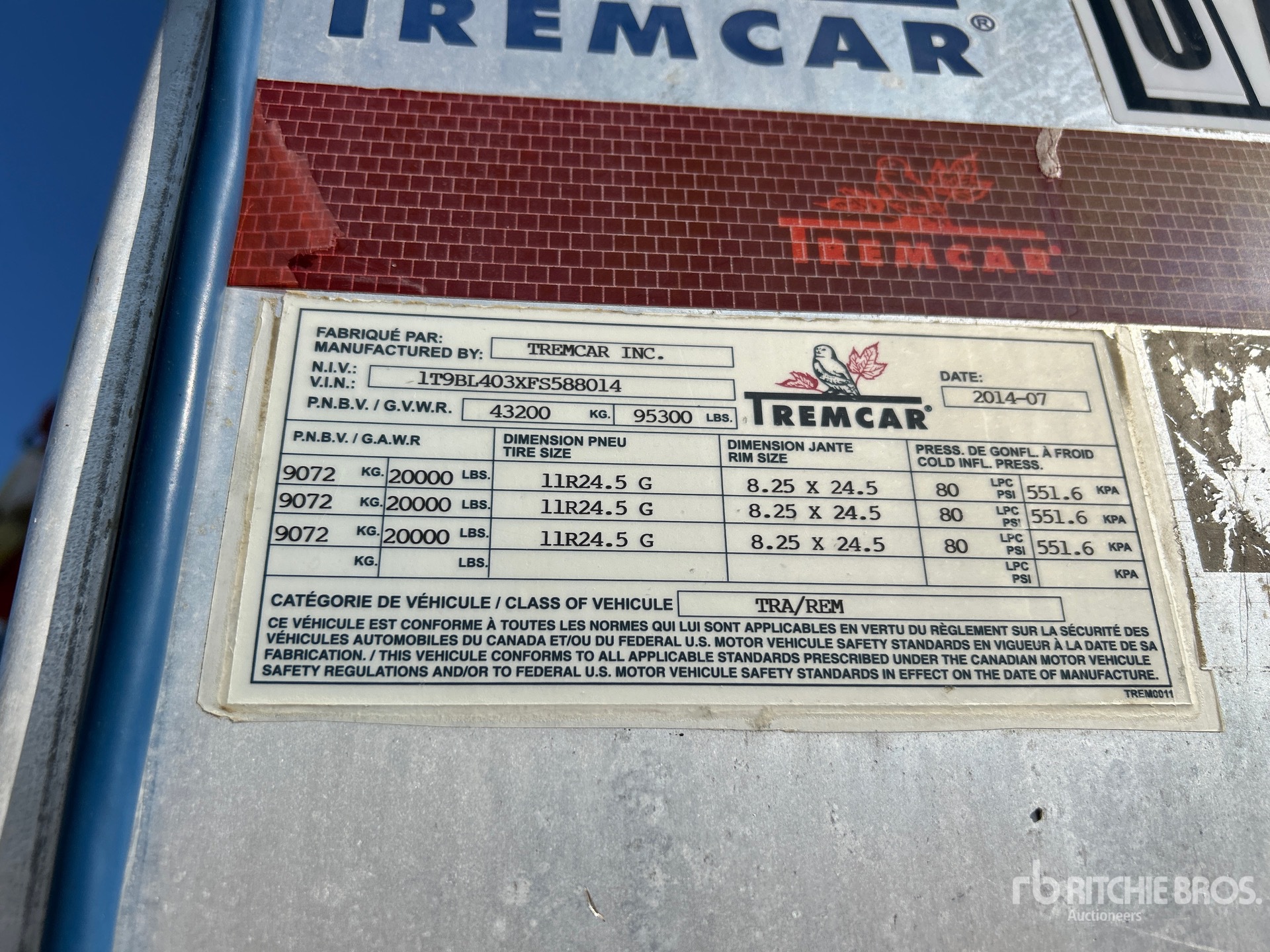 General Appearance with Numéro de série/Numéro d'identification du véhicule automobile