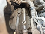 Engine with A/C Compressor