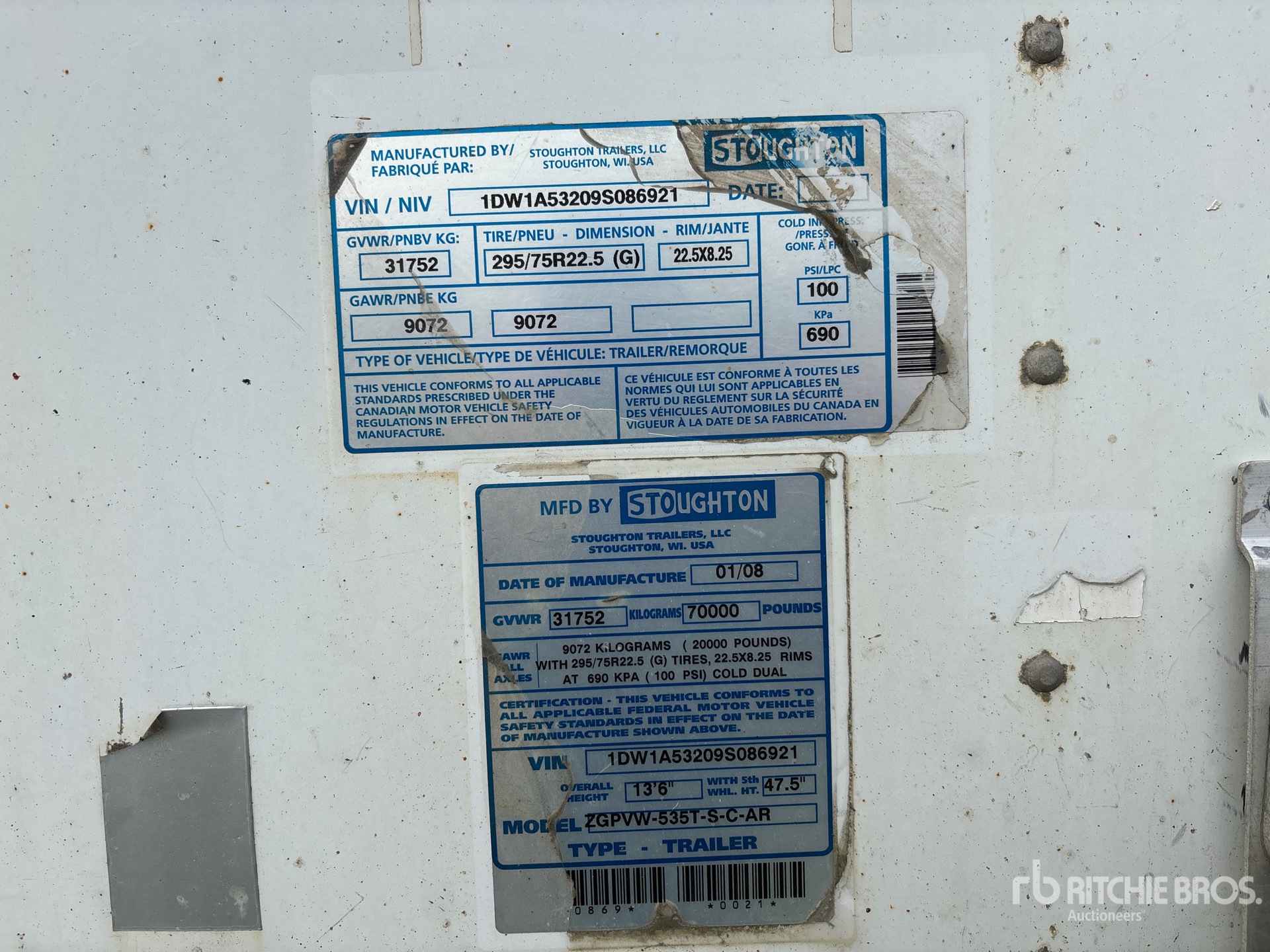 General Appearance with Numer seryjny/numer identyfikacyjny pojazdu