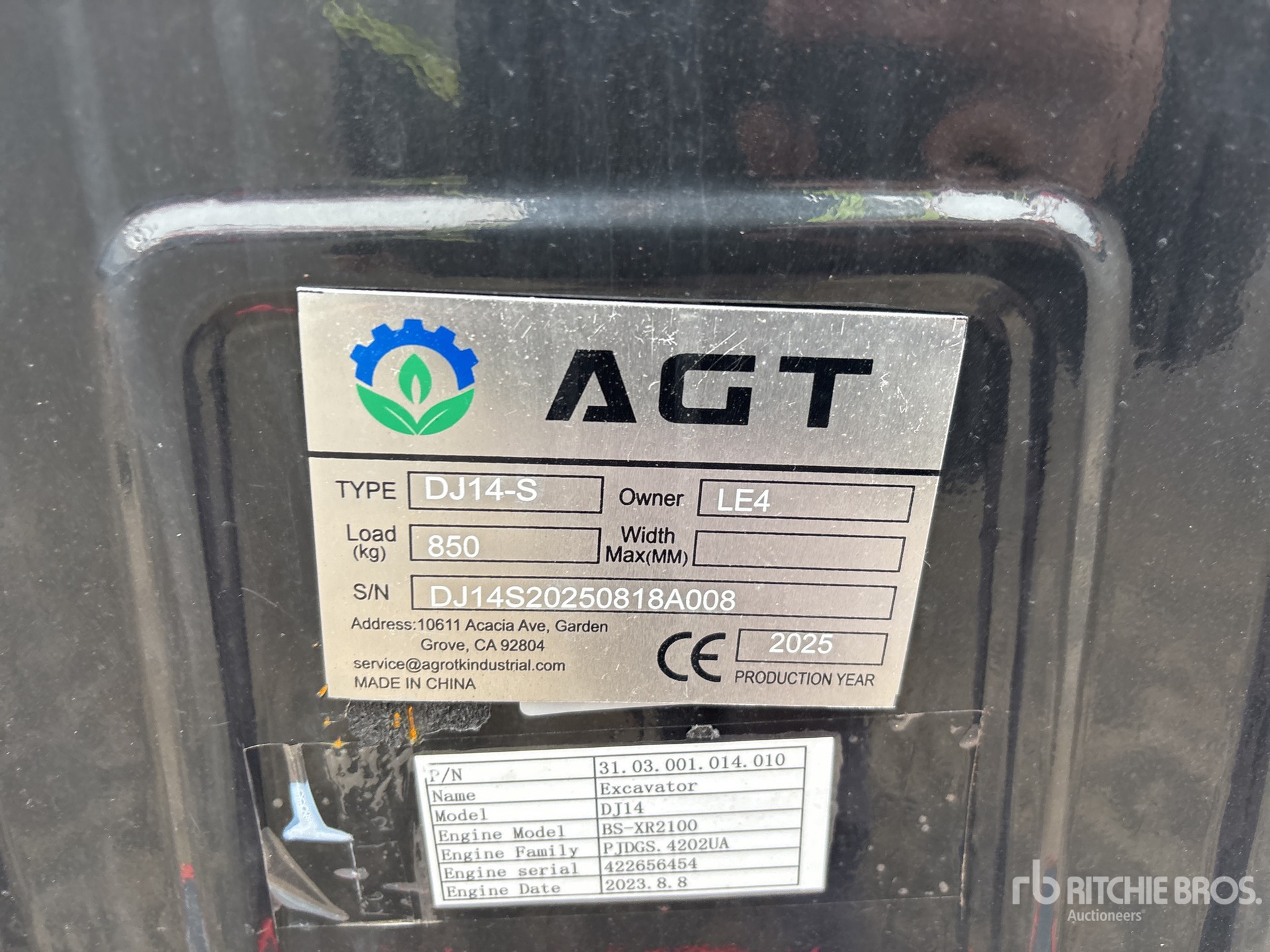 General Appearance with Numer seryjny/numer identyfikacyjny pojazdu