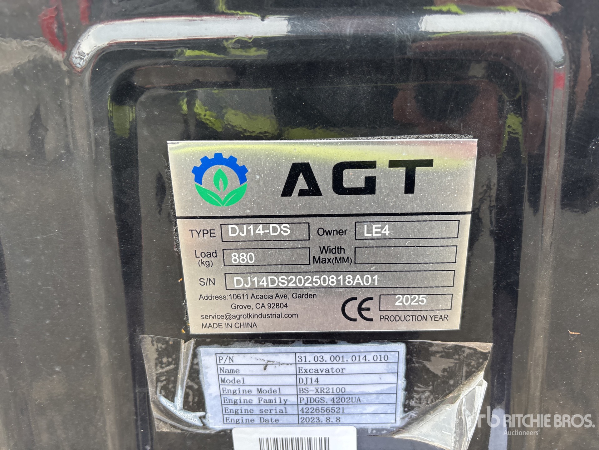 General Appearance with Numer seryjny/numer identyfikacyjny pojazdu