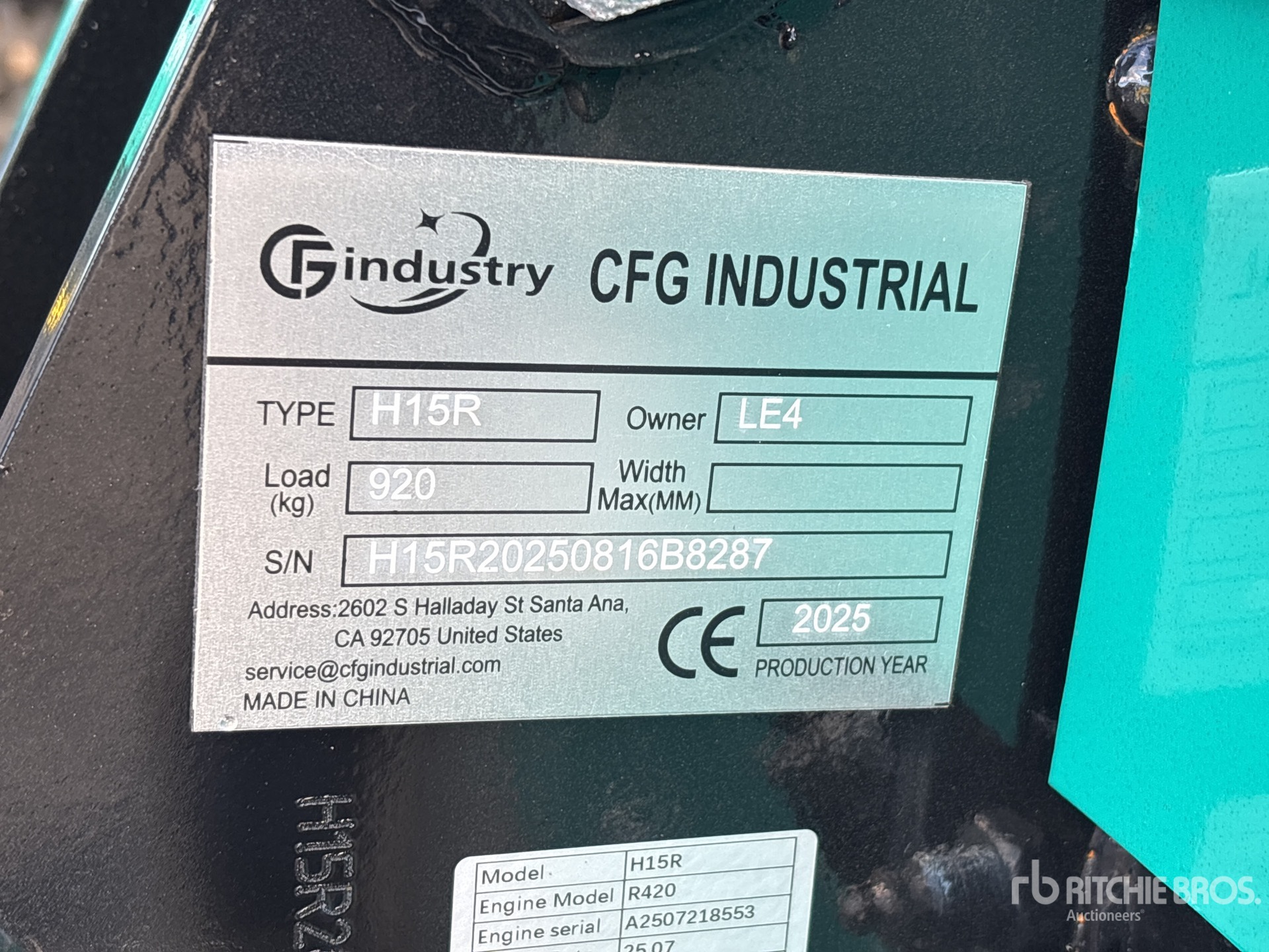 General Appearance with Seriennummer / FIN