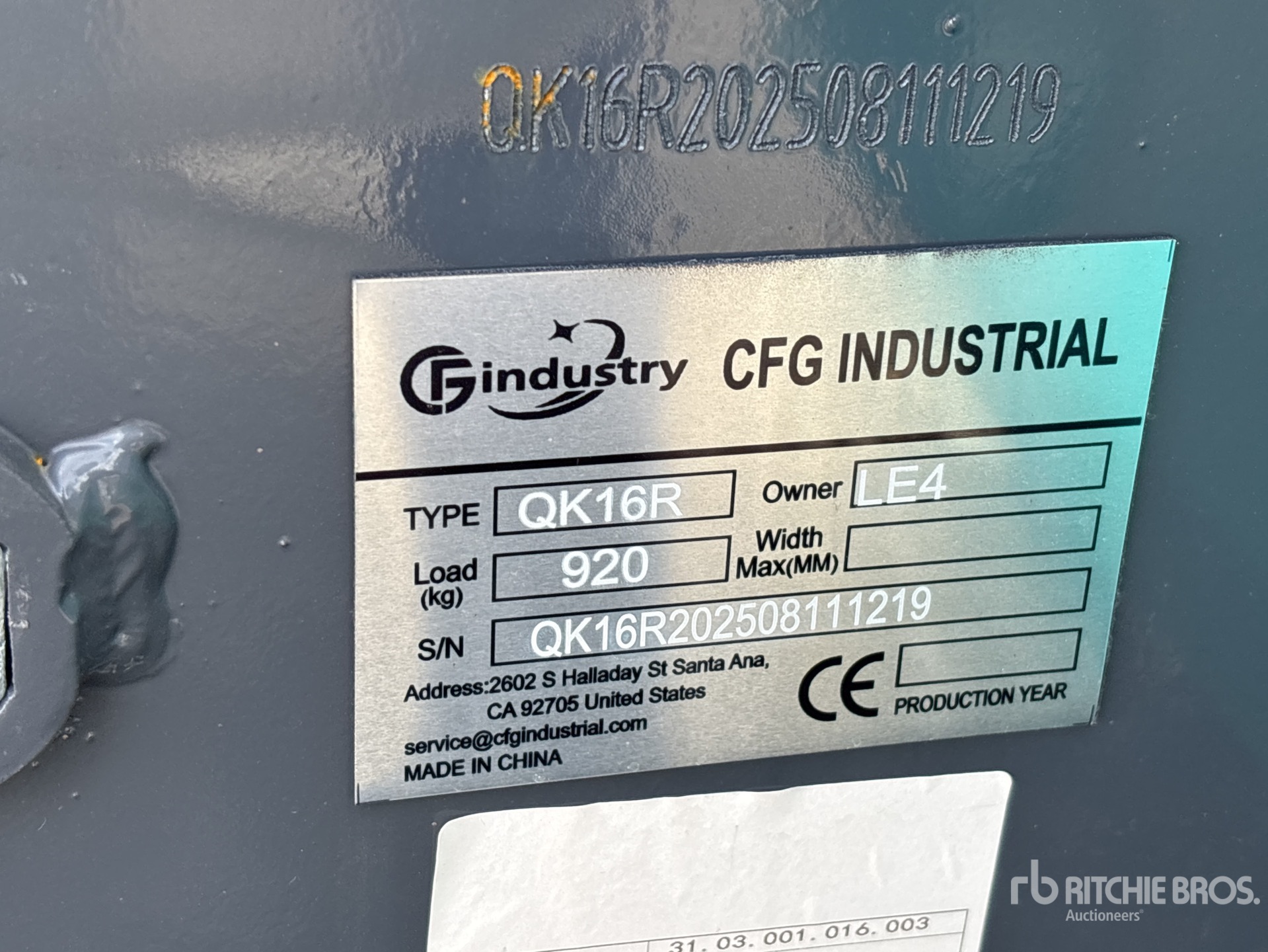 General Appearance with Seriennummer / FIN