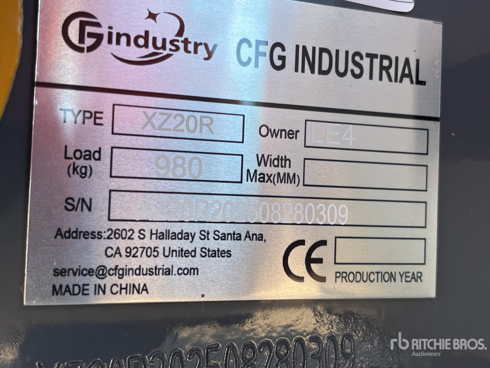 General Appearance with Numer seryjny/numer identyfikacyjny pojazdu