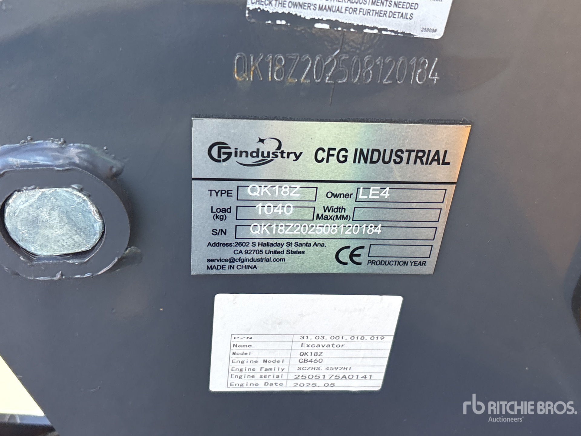 General Appearance with Seriennummer / FIN