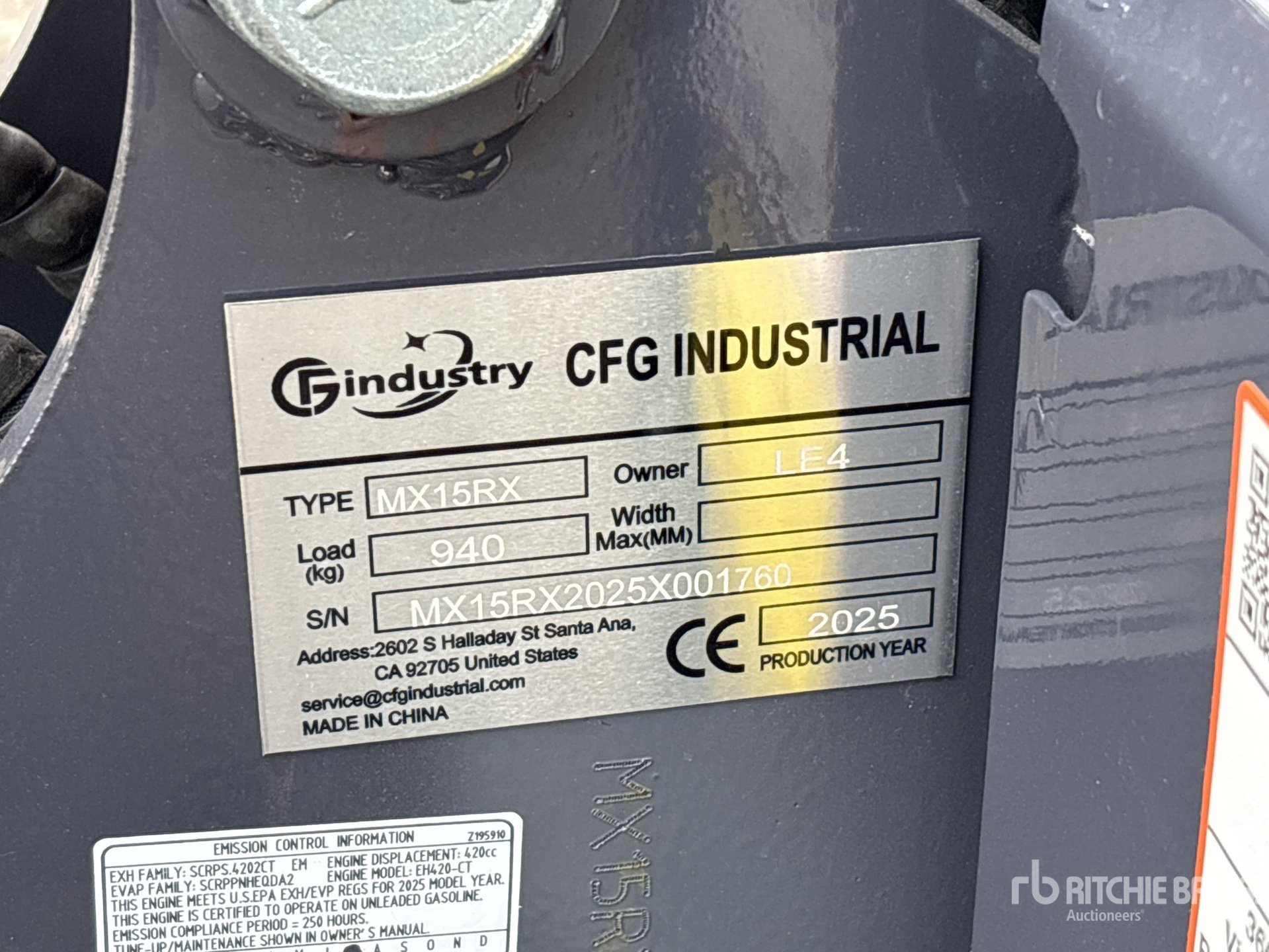 General Appearance with Numer seryjny/numer identyfikacyjny pojazdu