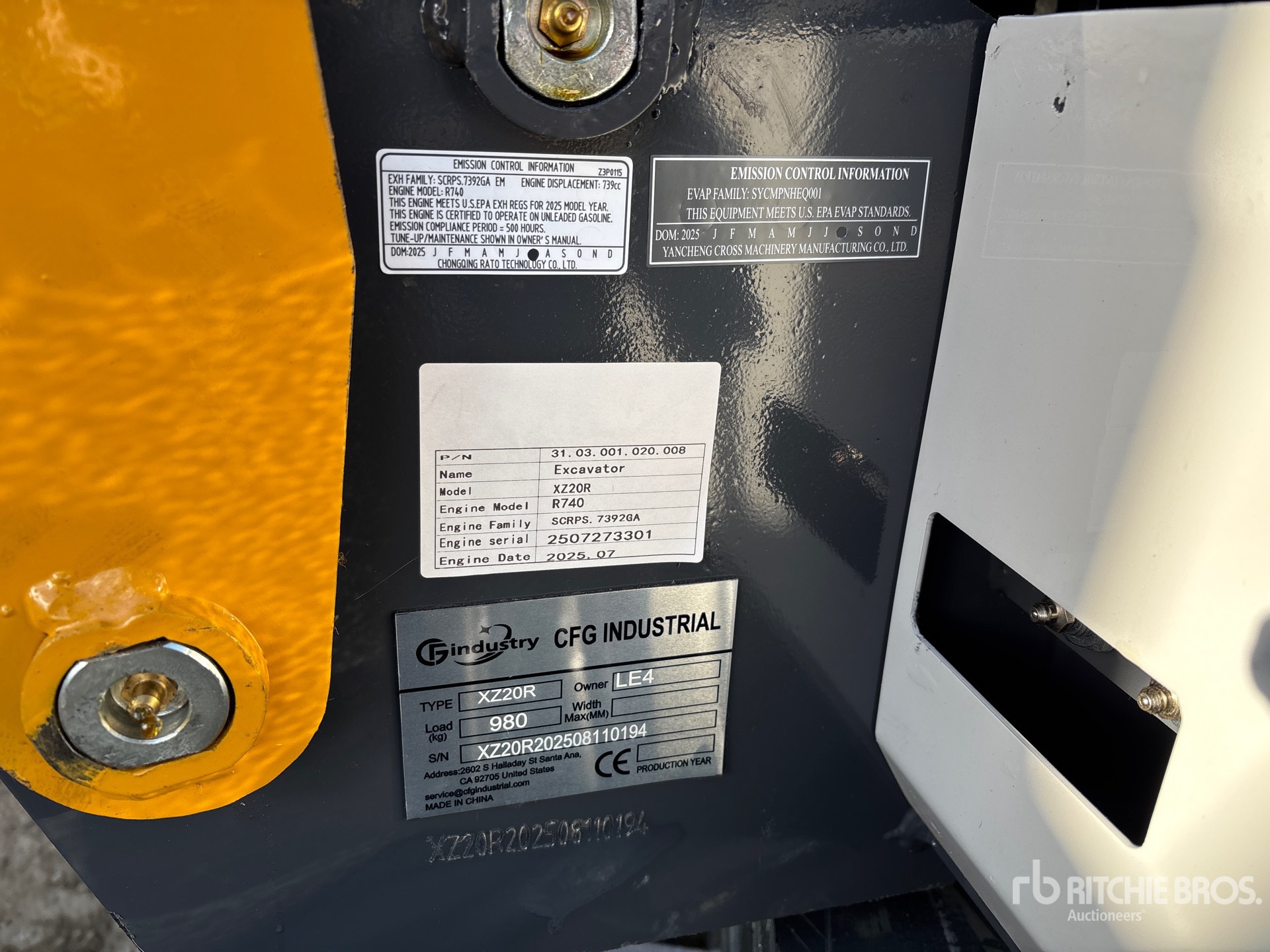 General Appearance with Numer seryjny/numer identyfikacyjny pojazdu