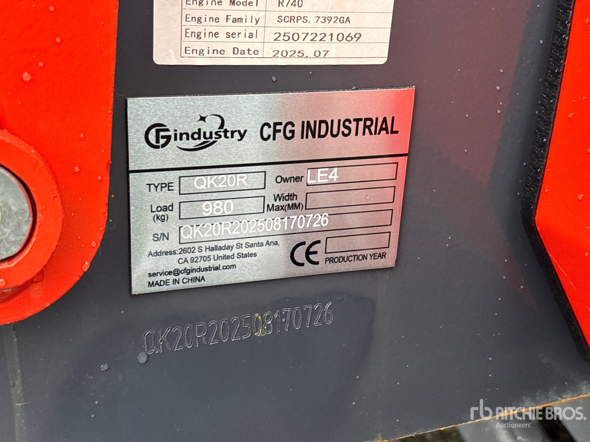 General Appearance with Seriennummer / FIN