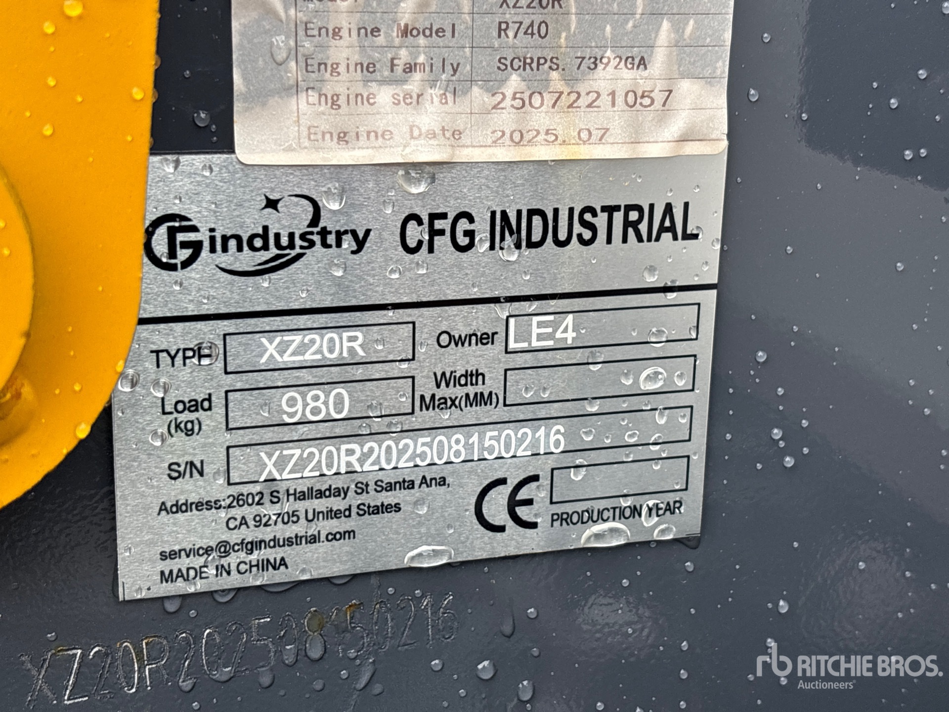 General Appearance with Seriennummer / FIN