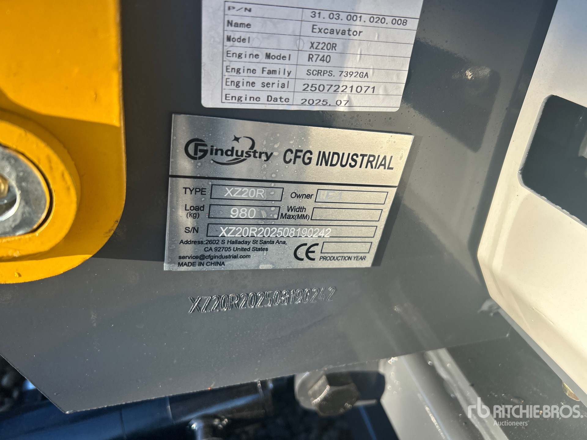 General Appearance with Numer seryjny/numer identyfikacyjny pojazdu