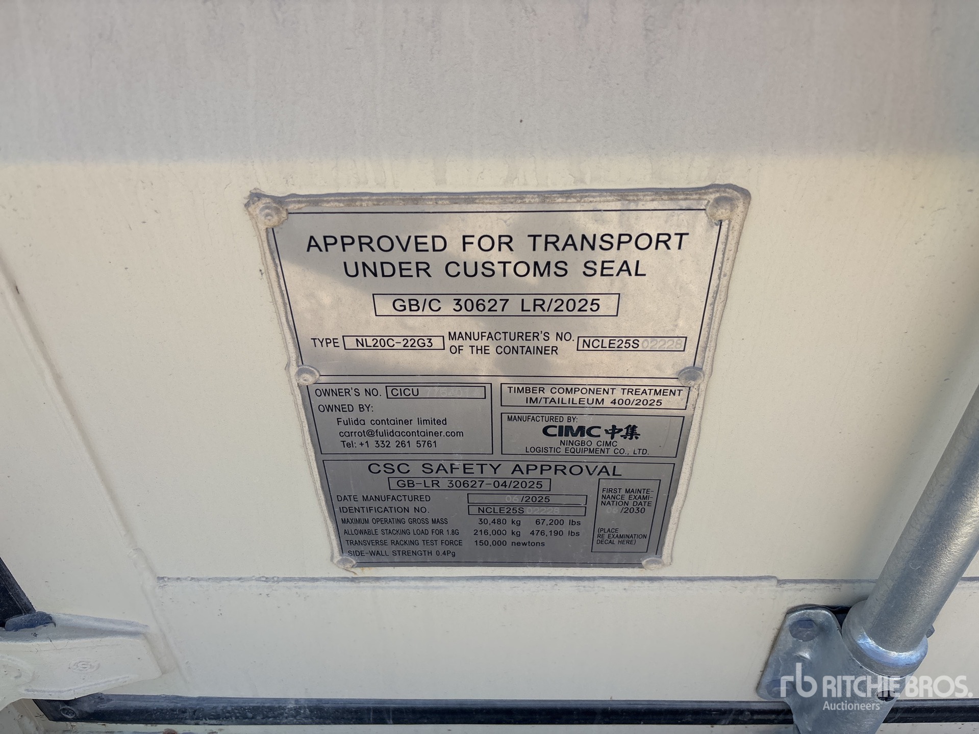 General Appearance with Seriennummer / FIN