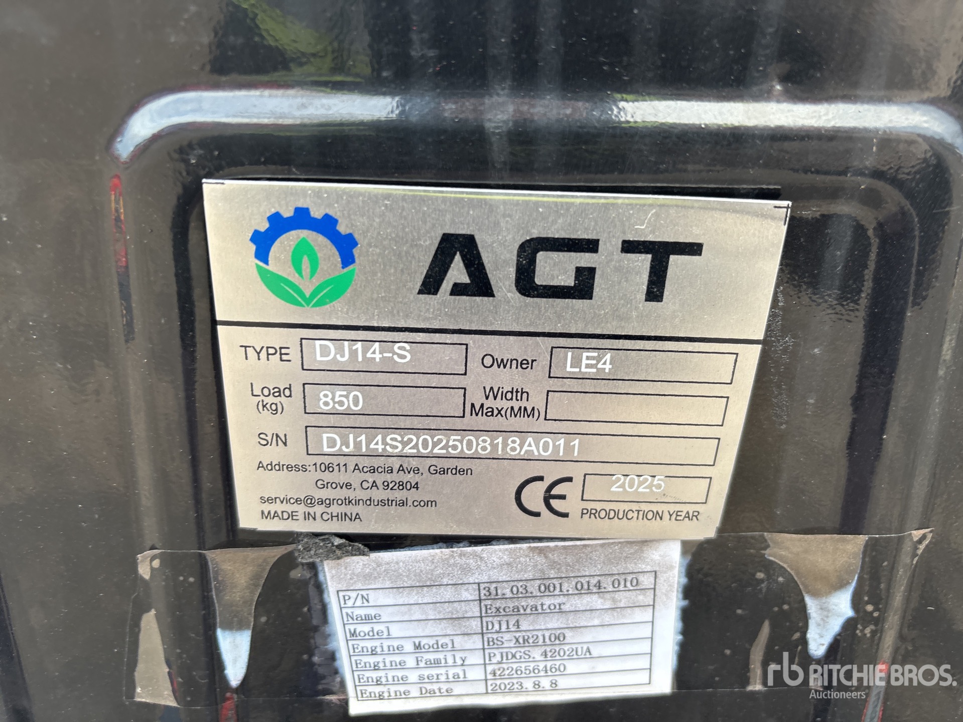 General Appearance with Numer seryjny/numer identyfikacyjny pojazdu