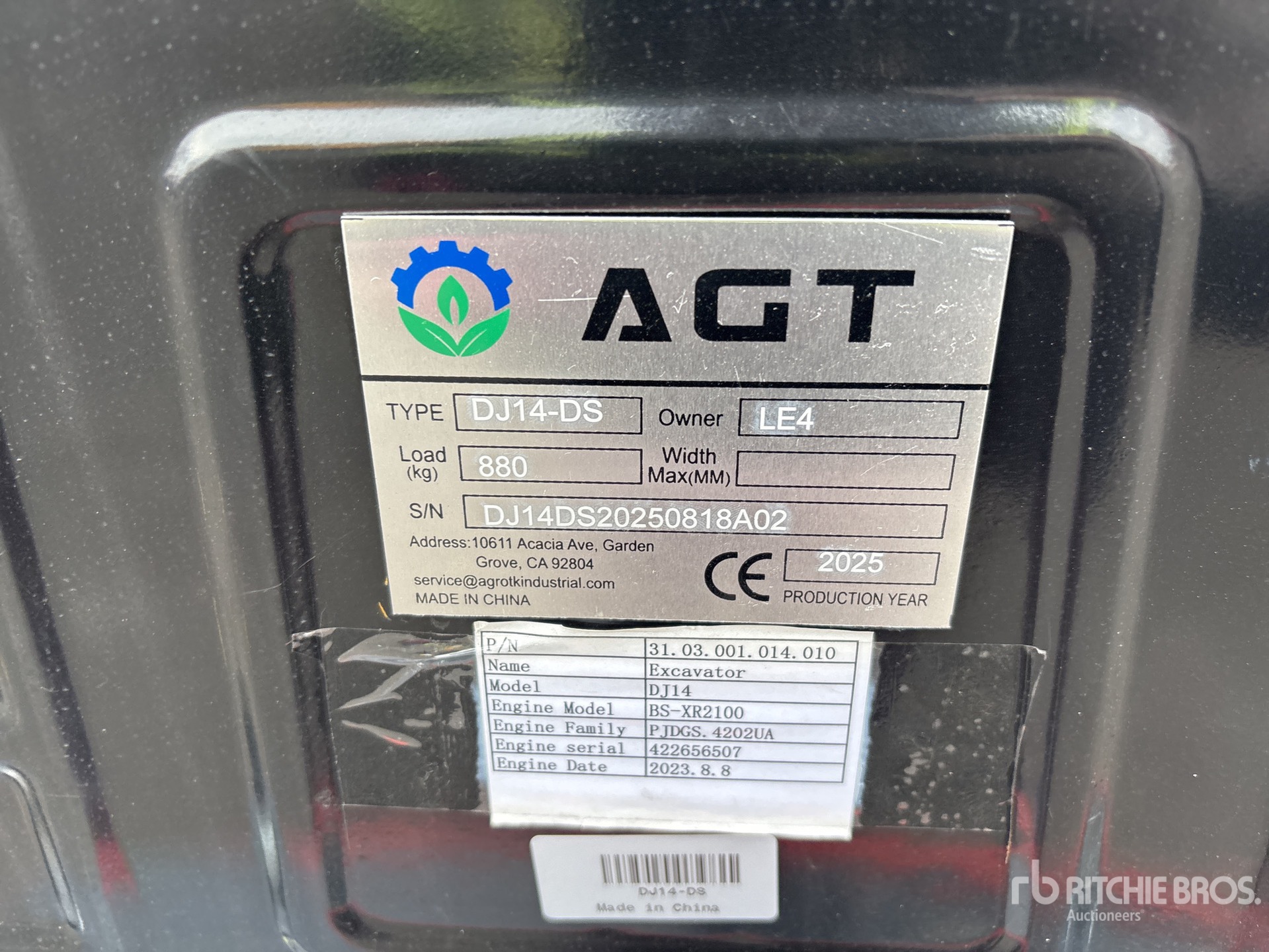 General Appearance with Numer seryjny/numer identyfikacyjny pojazdu