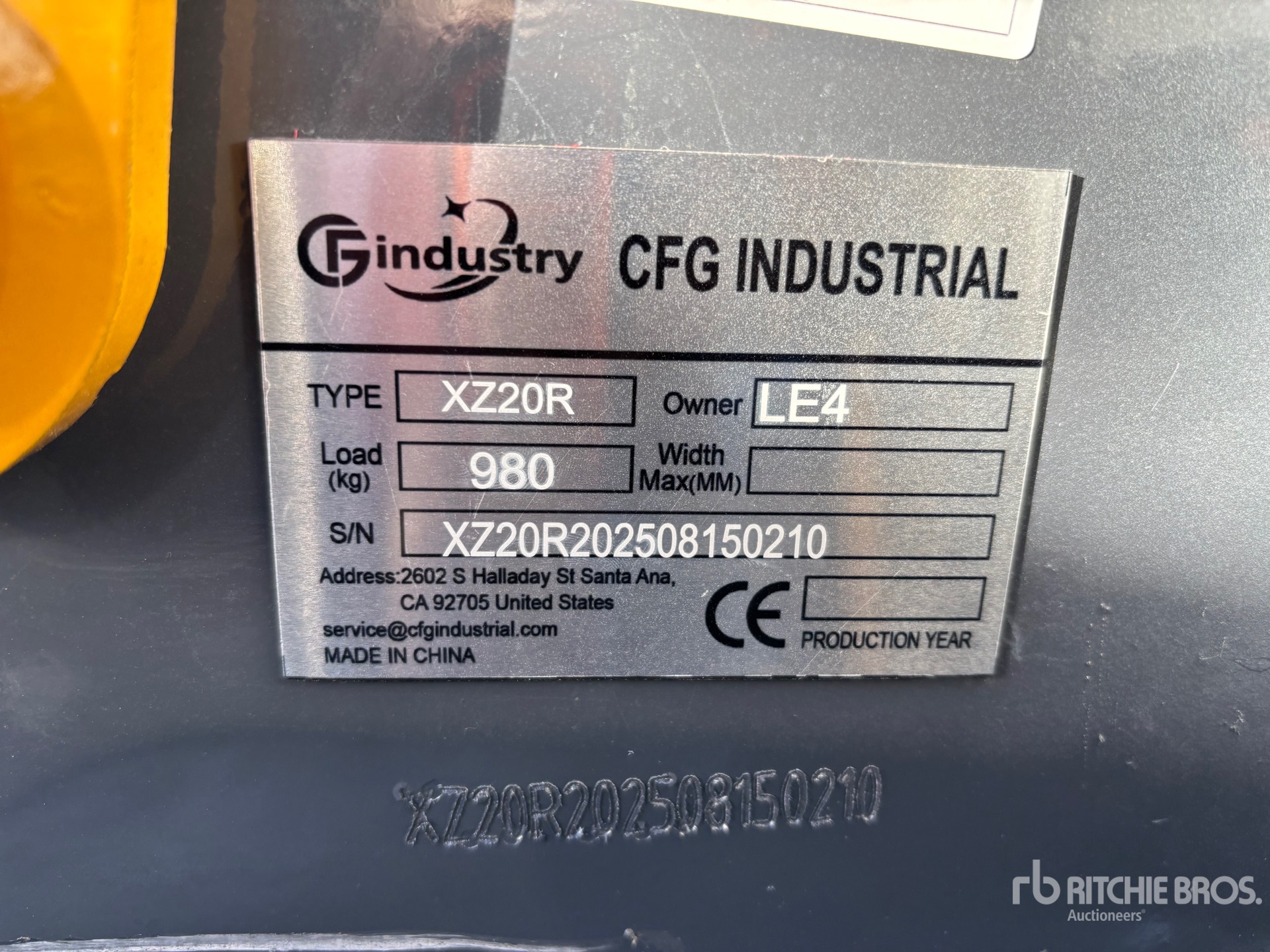 General Appearance with Numer seryjny/numer identyfikacyjny pojazdu