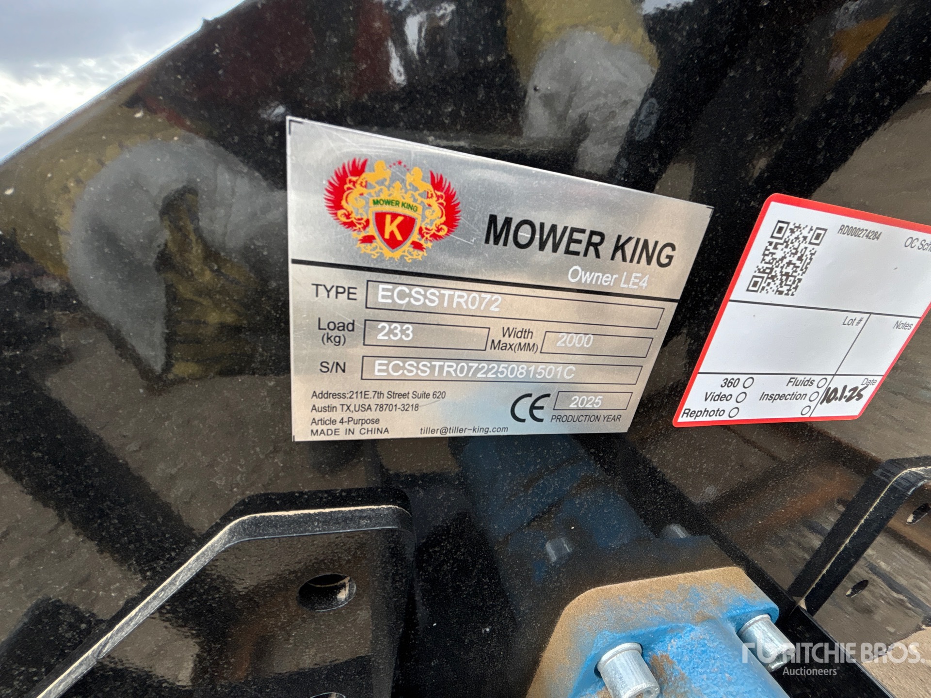 General Appearance with N.º de serie/VIN