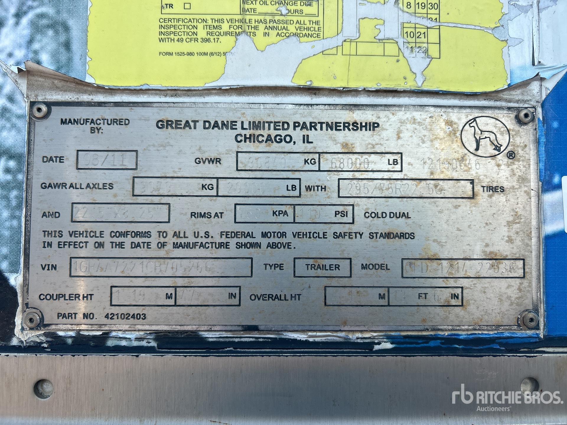 General Appearance with Numéro de série/Numéro d'identification du véhicule automobile