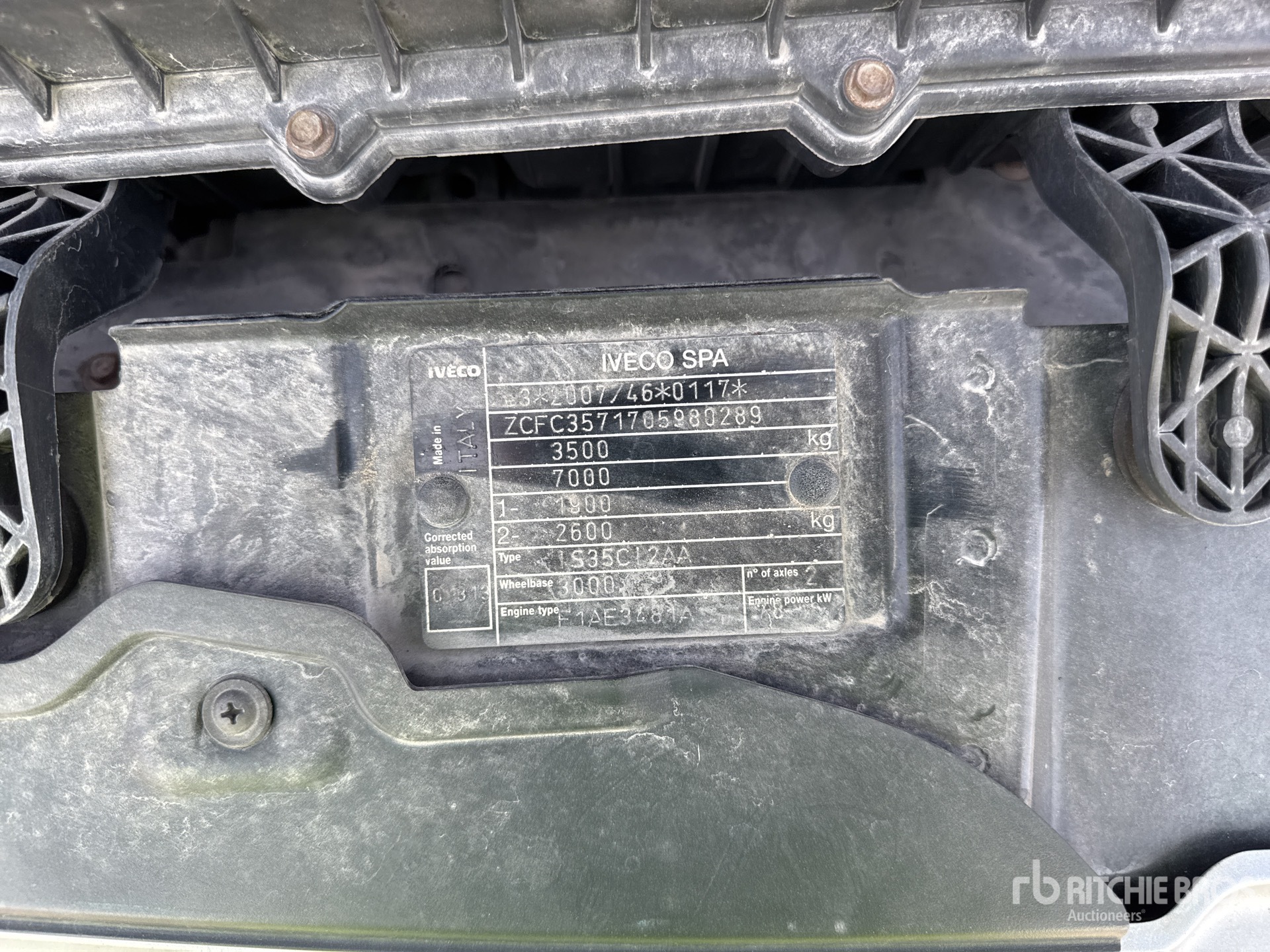 General Appearance with Numéro de série/Numéro d'identification du véhicule automobile