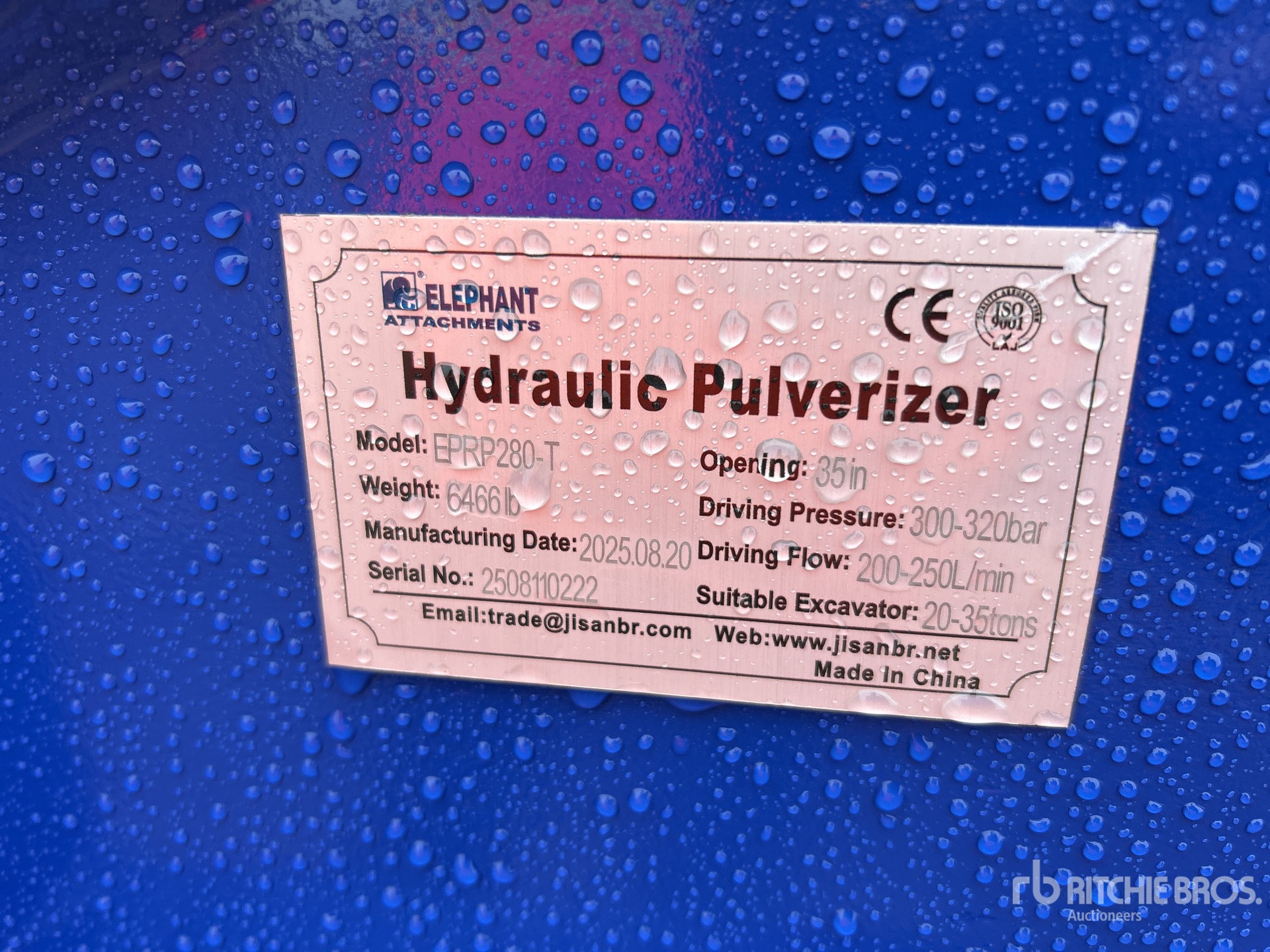 General Appearance with N.º de serie/VIN