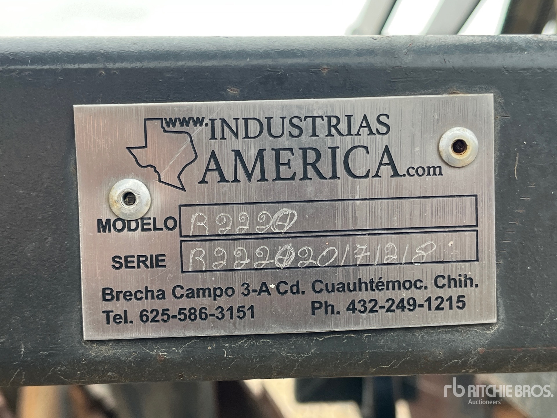 General Appearance with N.º de serie/VIN