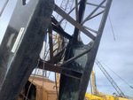 Crane Superstructure with Boom Angle Indicator