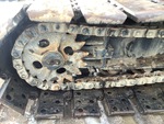 Undercarriage with Left Track Tensioner