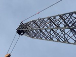 Crane Superstructure with Boom Point Section