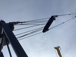 Crane Superstructure with Pendant Line (Boom Tension Line)