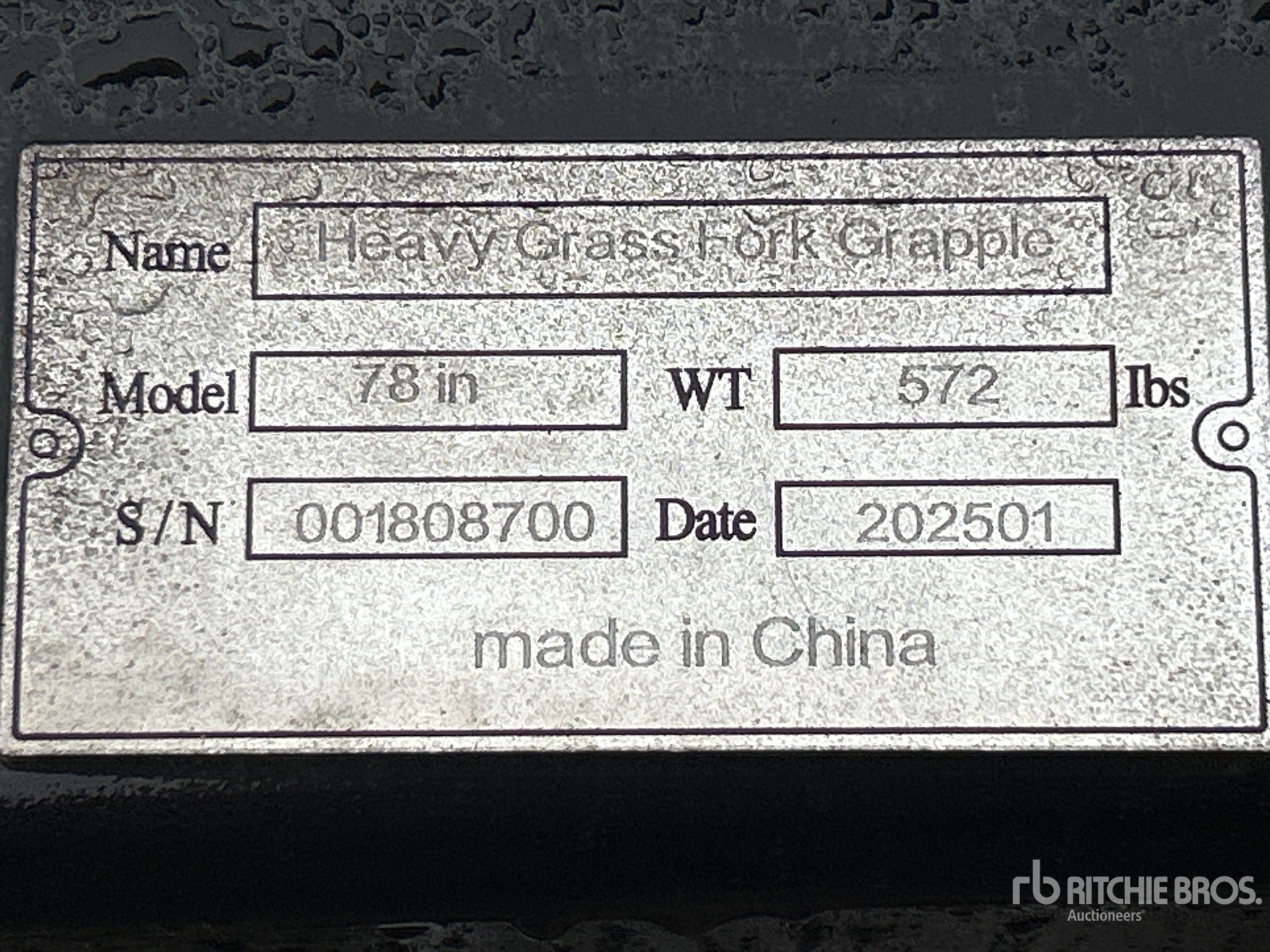 General Appearance with Numer seryjny/numer identyfikacyjny pojazdu