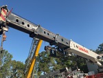 Chassis with Hauptauslegerbolzen