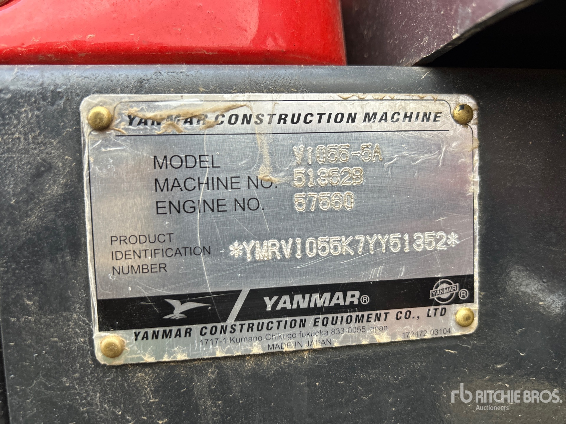 General Appearance with Numer seryjny/numer identyfikacyjny pojazdu