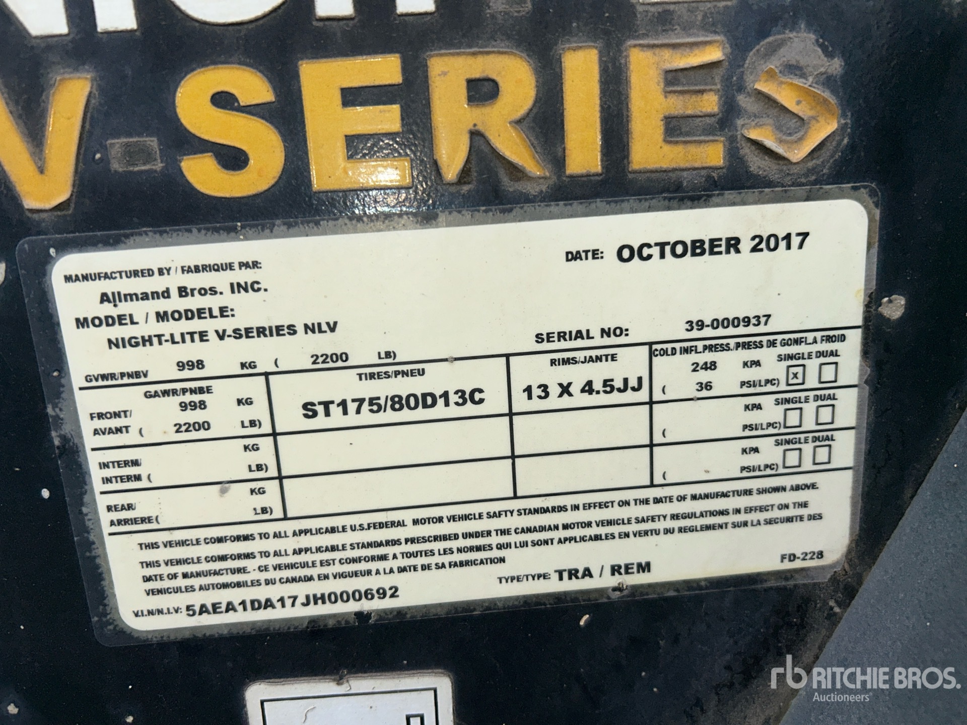 General Appearance with Numéro de série/Numéro d'identification du véhicule automobile