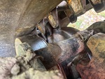 Undercarriage with Desgaste de las poleas intermedias frontales
