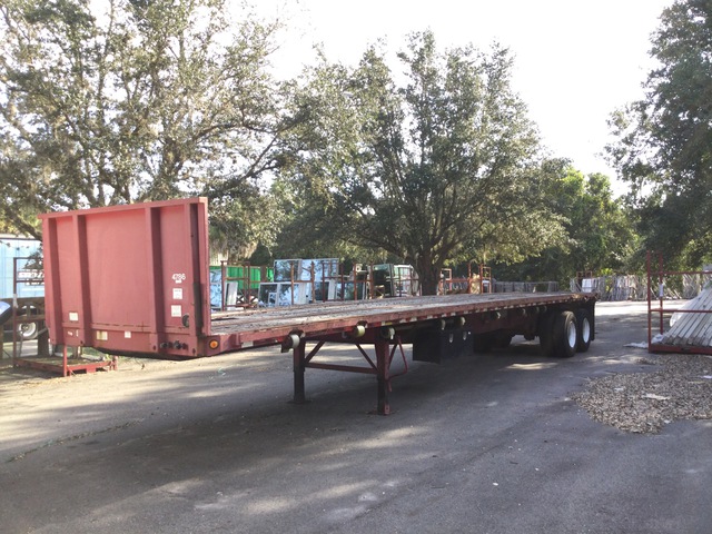 2003 Great Dane 45 ft T/A Flatbed Trailer