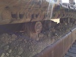 Undercarriage with Right Carrier Rollers