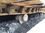 Undercarriage with Left Carrier Rollers