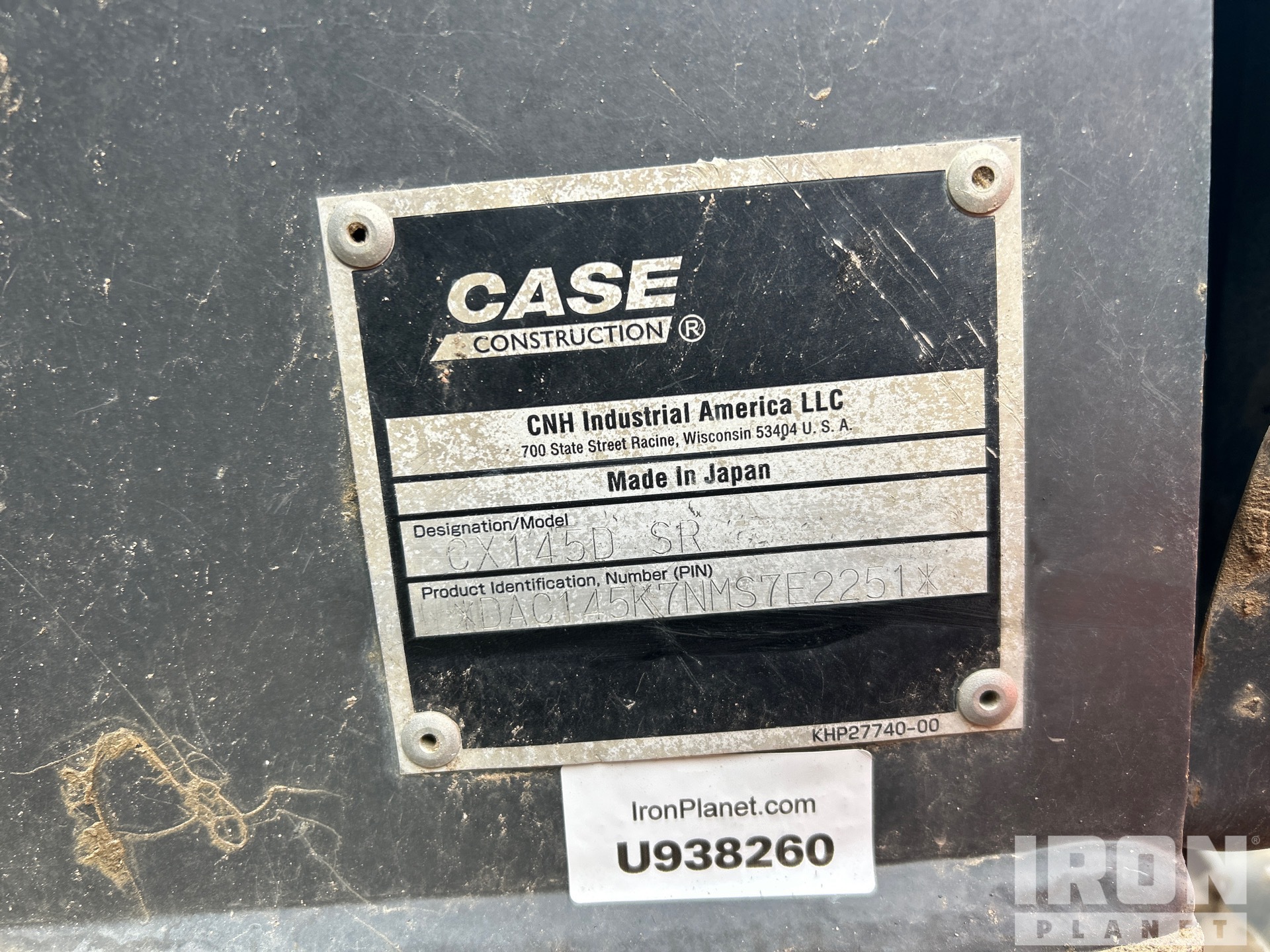 General Appearance with N.º de serie/VIN