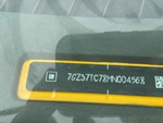 General Appearance with Second Serial Number/VIN Photo