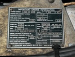 Engine with Emission Label