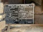 Upper Engine with Emission Certification Label
