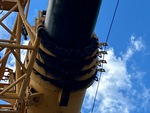 Crane Superstructure with Wear Pads