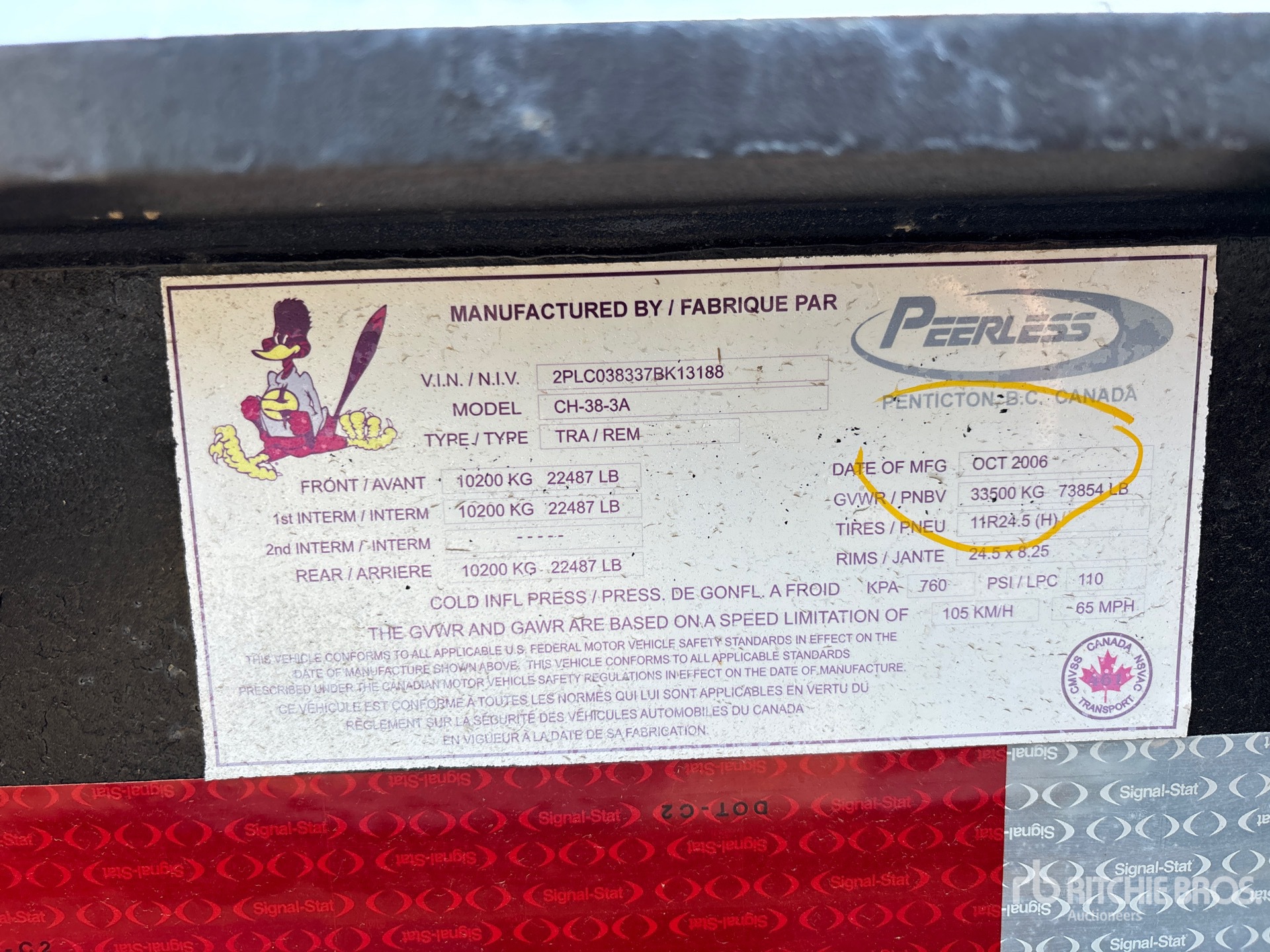General Appearance with Numero seriale/numero d’identificazione del veicolo (VIN)