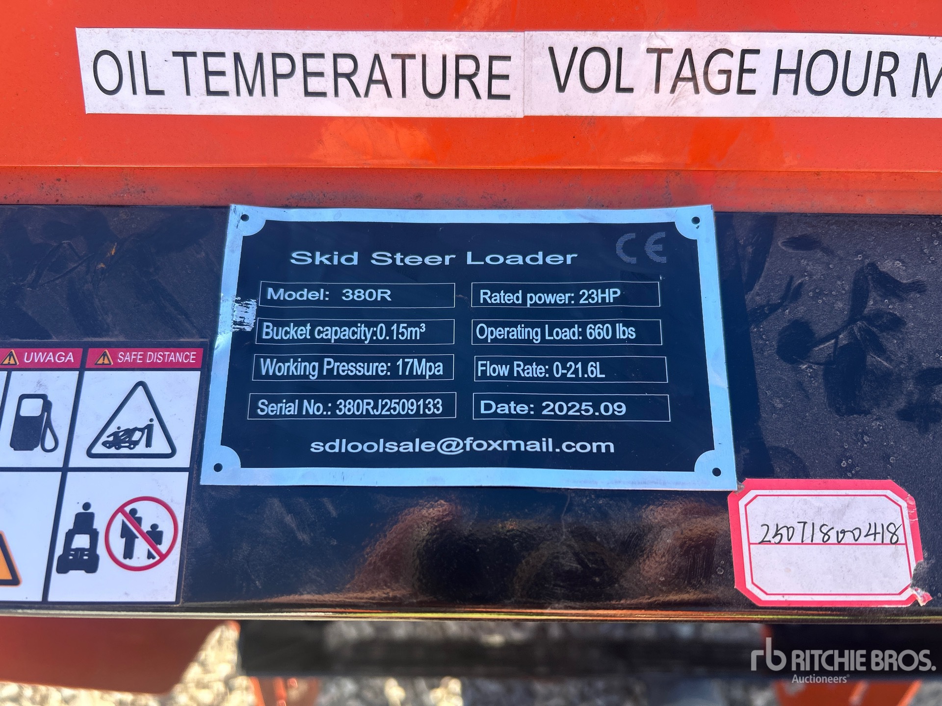 General Appearance with N.º de serie/VIN